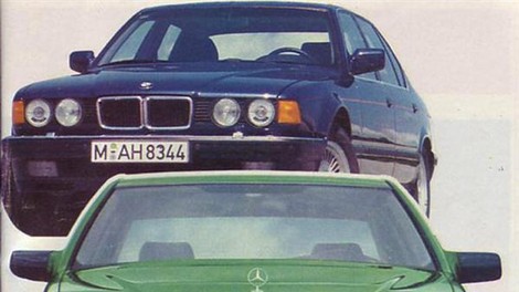 MB SEL 500 - BMW 750 iL