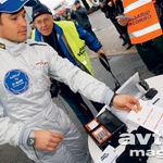 Smučar Giorgio Rocca se je pomeril kot sovoznik v Fordu Focusu WRC. (foto: Aleš Pavletič)