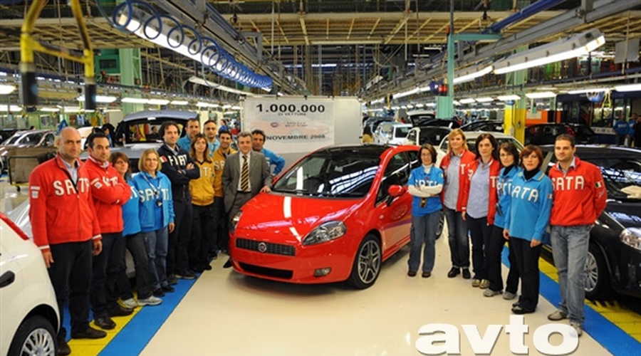 Grande Punto dosegel 1.000.000 (foto: Fiat)