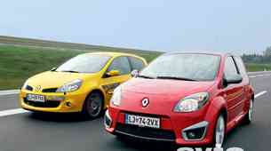 Vzporedni test: Renault Twingo RS in Clio 2.0 16v RS F1 Team R27