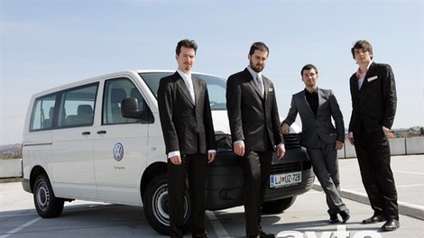 Skupina Quartissimo in Volkswagen Transporter