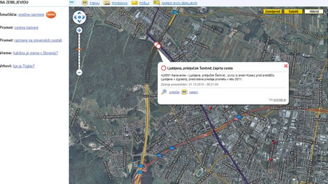 Najdi.si zemljevid z informacijami o mestnem prometu