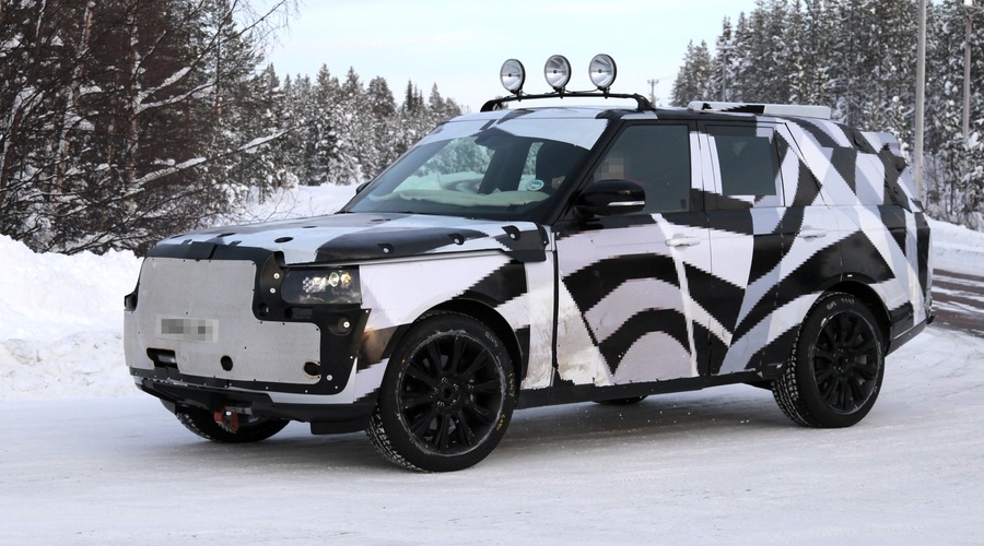 Vohunski posnetki: Novi Range Rover v snegu (foto: Automedia)