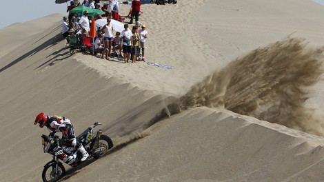 Dakar 2013, 2. etapa: Zmaga Barredi s Husqvarno, Stanovnik na 42. mestu