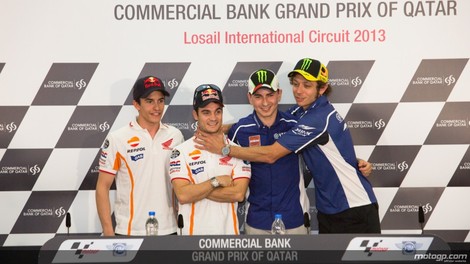 MotoGP: Katar - Lorenzo, Rossi, Marquez, vsi dosegli sanje