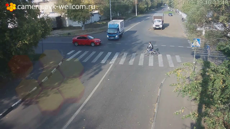 Če kolesariš po ruskih cestah, je dobro imeti vsaj malo sreče