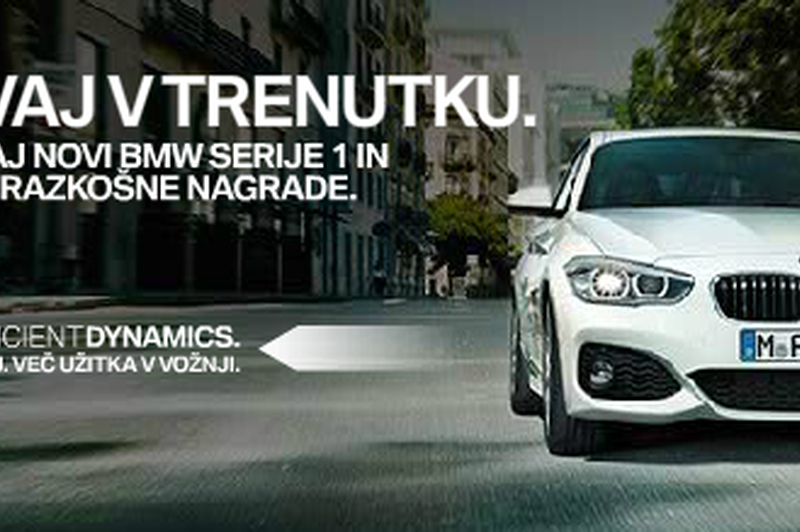 UŽIVAJ V TRENUTKU - Spoznaj novi BMW serije 1 in osvoji razkošne NAGRADE (foto: BMW oglas)