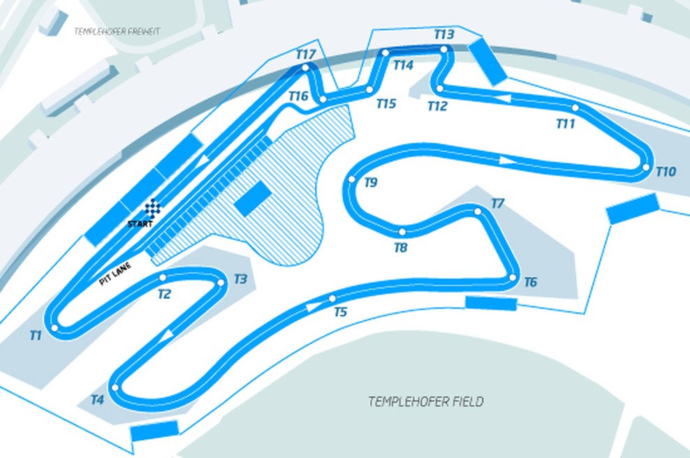 FIA Formula E - steza dirke v Berlinu (foto: FIA Formula E)