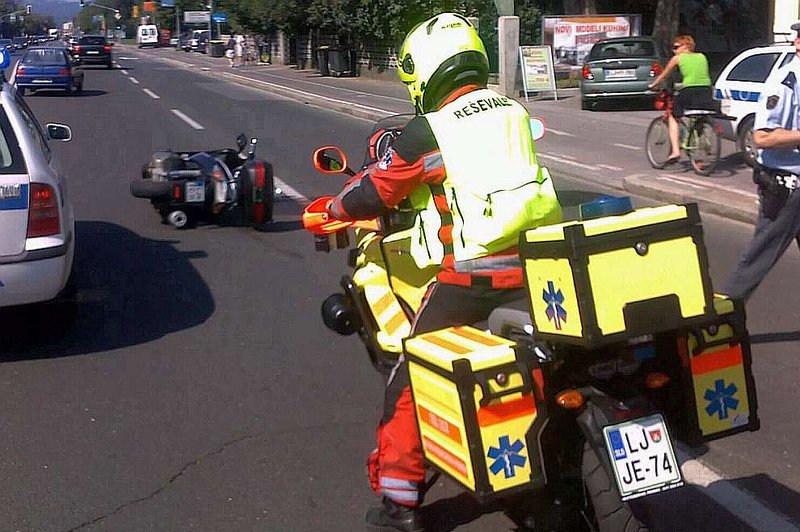 Poziv na pomoč reševalcem-voznikom motornih koles (foto: RP UKCL)