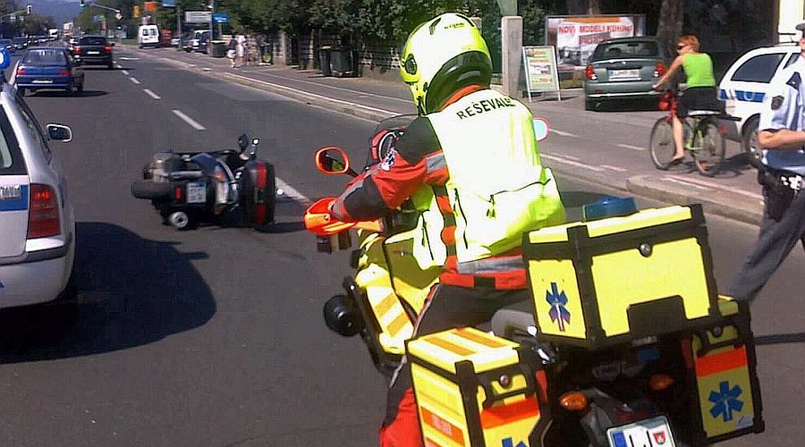 Poziv na pomoč reševalcem-voznikom motornih koles (foto: RP UKCL)