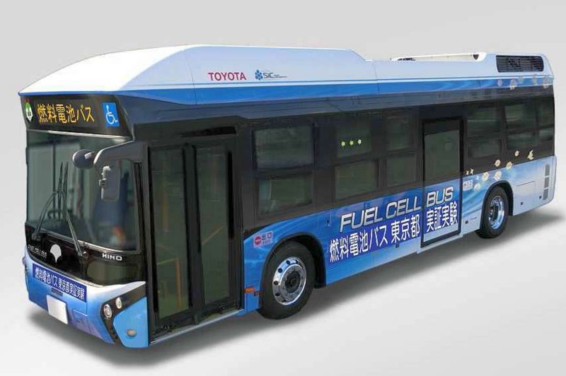 Avtobus na gorivne celice na praktičnem preskusu (foto: Toyota)