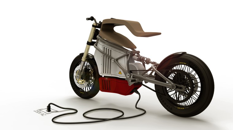 Električni motocikel z lesenim sedežem (foto: Expemotion)