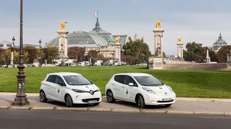 200 električnih avtomobilov na okoljski konferenci v Parizu