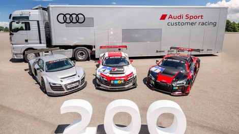 Audi Sport izdelal dvestoti Audi R8 LMS