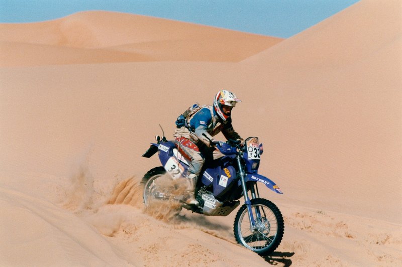 Miran Stanovnik išče KTM, s katerim je odpeljal svoj prvi Dakar. Mu lahko kdo pomaga? (foto: osebni arhiv Miran Stanovnik)