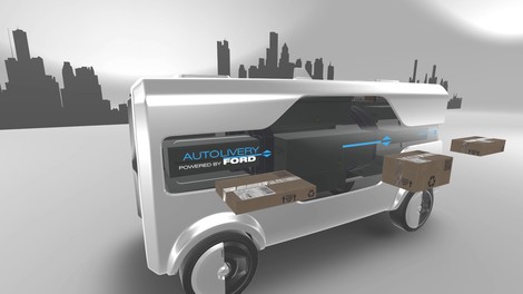 Ford s študijo Autolivery napoveduje prihodnje možnosti za dostavo pošiljk