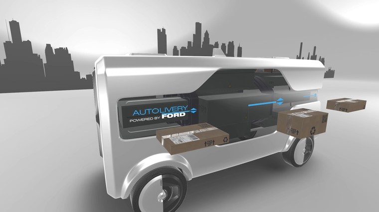 Ford s študijo Autolivery napoveduje prihodnje možnosti za dostavo pošiljk (foto: Ford)