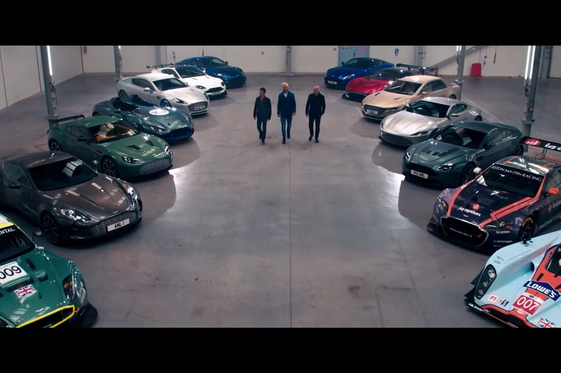 V prostornem skladišču, polnem Aston Martinov, nam pokažejo, kako je videti popoln užitek avtomobilizma (foto: Aston Martin)