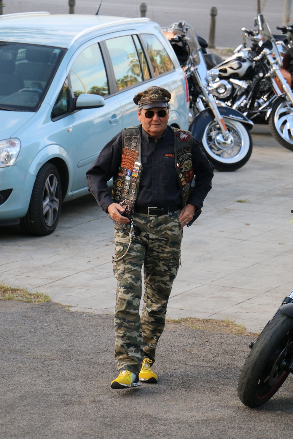 Foto: ko se v Palermu zberejo lastniki Harley-Davidsonov