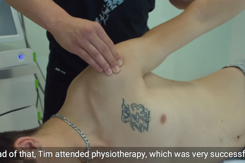 Video, ki prikazuje Gajserjevo rehabilitacijo. Dr. Matjaž Vogrin: "Operacija na srečo ni bila potrebna" (foto: ism-mb.si)