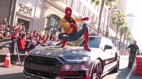 Audi A8 2018 je Spider-Mana popeljal na premiero filma Vrnitev domov