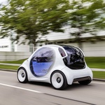 Smart s študijo Vision EQ ForTwo napoveduje delitvene sheme prihodnosti (foto: Daimler)