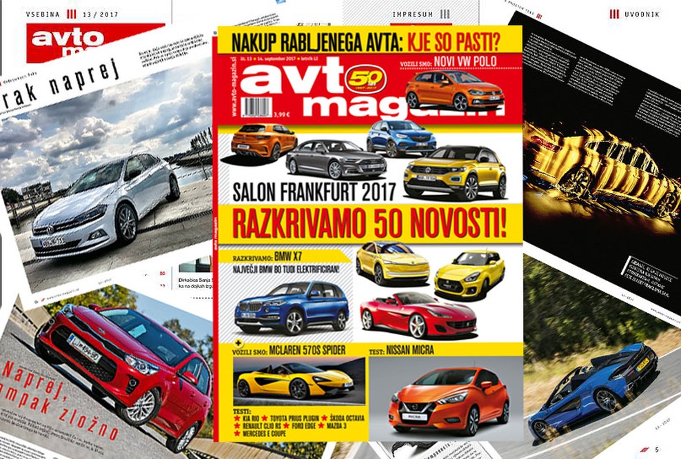 Izšel je novi Avto magazin: preberite novosti s področja avtomobilizma in motociklizma