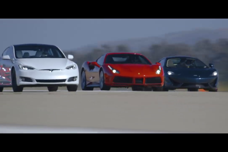 Kako je Tesla v največji tekmi pospeševanja prehitela Ferrarija, Porscheja in druge super avtomobile (foto: Motor Trend)