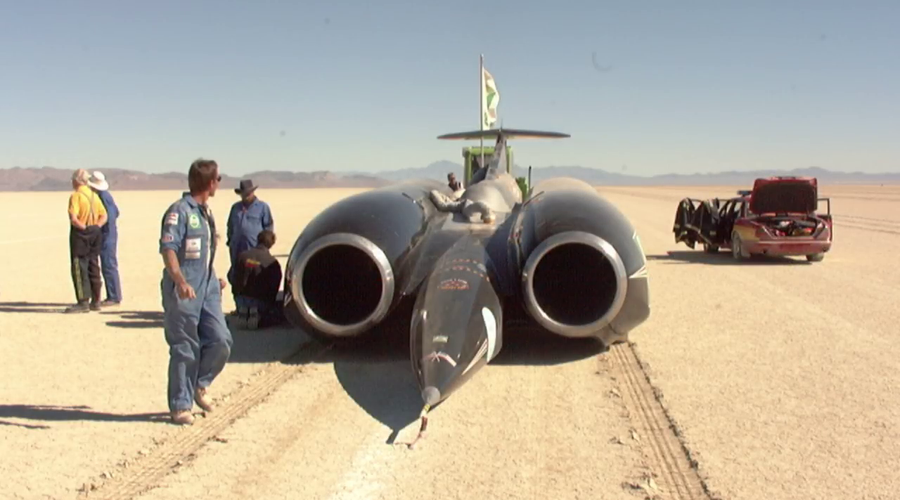 Video spomin na trenutek, ko je pred 20 leti kopensko vozilo Thrust SSC prebilo zvočni zid (foto: Bloodhound SSC ekipa @ YouTube)