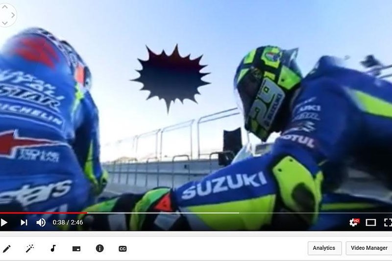 Navidezna prihodnost dirk MotoGP? Rins in Iannone vas z GSX-RR zapeljeta po dirkališču Aragon (foto: Suzuki)