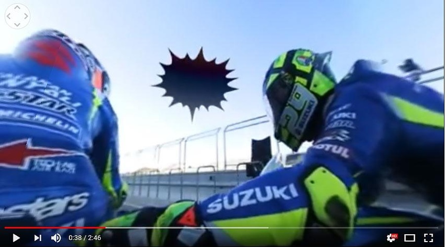 Navidezna prihodnost dirk MotoGP? Rins in Iannone vas z GSX-RR zapeljeta po dirkališču Aragon (foto: Suzuki)