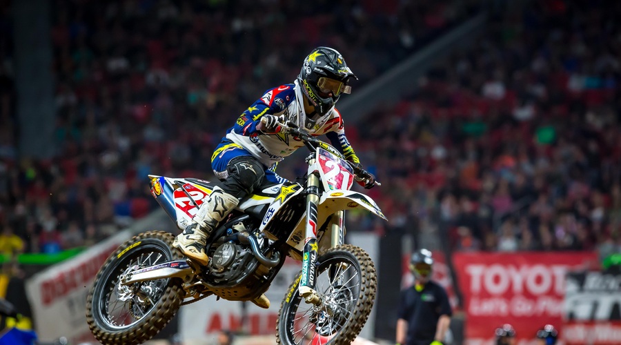 Monster Energy Supercross: napeta dirka Andersonu (video) (foto: Simon Cudby (Husqvarna))