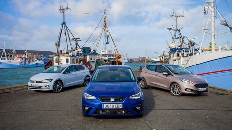 Primerjalni test: Volkswagen Polo, Seat Ibiza in Ford Fiesta