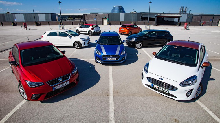 Primerjalni test manjših družinskih avtomobilov: Citroën C3, Ford Fiesta, Kia Rio, Nissan Micra, Renault Clio, Seat Ibiza, Suzuki Swift (foto: Saša Kapetanovič, Petar Santini)