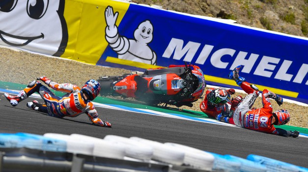 MotoGP, VN Španije: Marquez v ospredju, za njim drama (foto: Dorna, Michelin, ekipe)