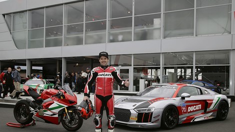 Carlos Checa Audijev gost in dirkač na dirki na Nürburgringu