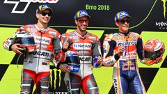 MotoGP VN Češke, Brno: Dovizioso zmagal v češkem peklu