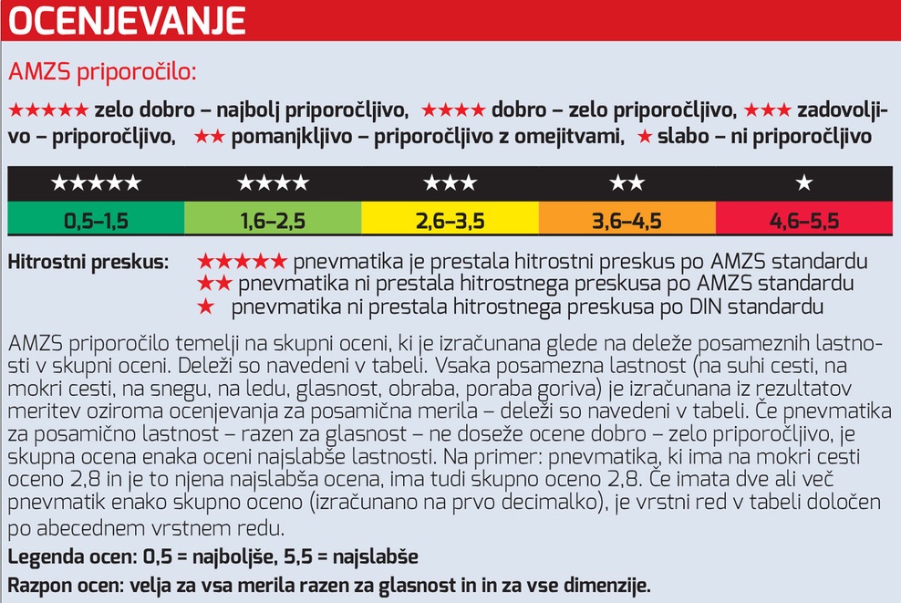 Zimske gume 2018/19 (test AMZS)
