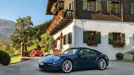 Porsche z novim sistemom do večje varnosti v primeru akvaplaninga