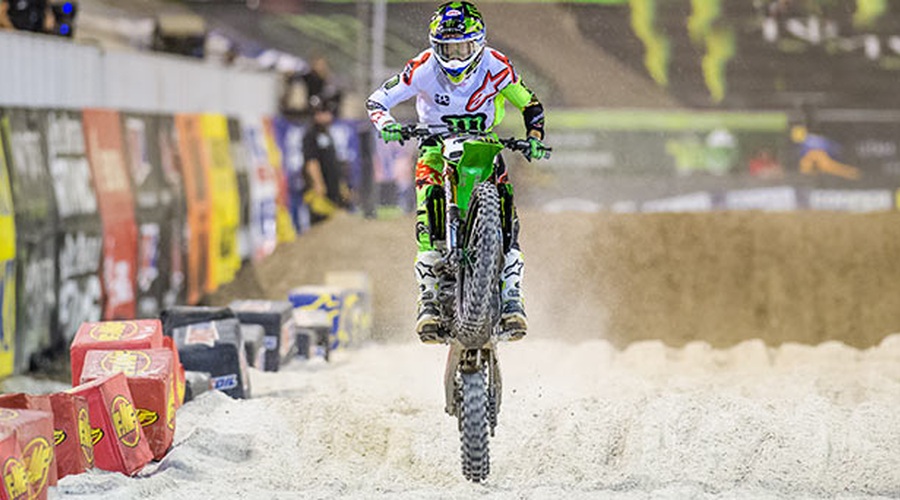 Monster Energy Supercross: letošnja Daytona potekala po pričakovanjih (video) (foto: Kawasaki)