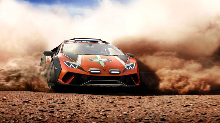 Terenski Hurracan? Da, in to kar z Lamborghinijevih risalnih miz (foto: Lamborghini)
