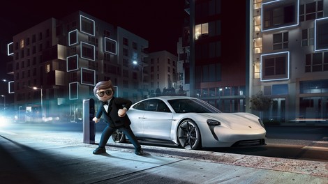 Porsche Mission E zvezda novega animiranega filma