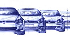 Osmi Volkswagen Golf v notranjosti kot Touareg