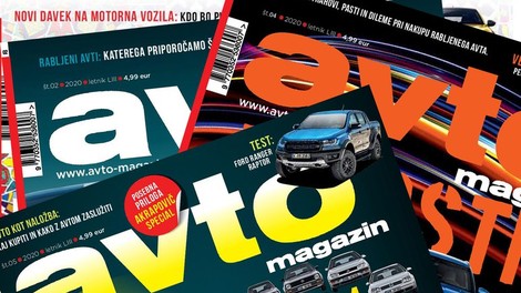 Prebirajte Avto magazin (in še štiri druge revije) vse leto za 10 evrov!