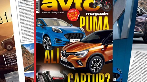 Izšel je novi Avto magazin: karting, e-dirkanje; Testi: Renault Captur, Ford Puma, BMW 530e ...