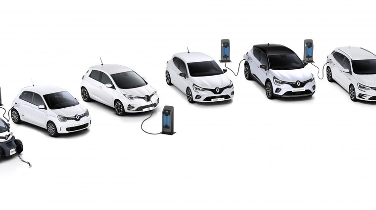 Celotna ponudba električnega in elektrificiranega pogona pri znamki Renault. (foto: Renault)