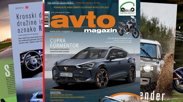 Izšel je novi Avto magazin: Vozili smo: cupra Formentor in Leon; test: Land Rover Defender... (foto: Arhiv AM)