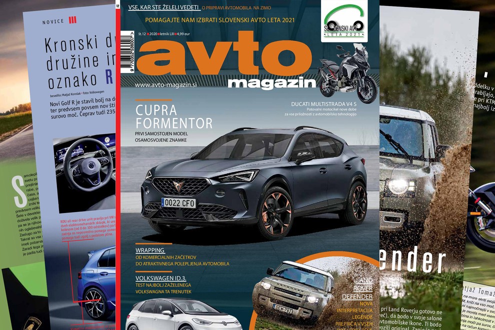 Izšel je novi Avto magazin: Vozili smo: cupra Formentor in Leon; test: Land Rover Defender...