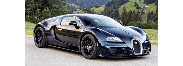 2012 Bugatti Veyron 16.4 Super Sport Coupé – tretji izmed štirih Bugattijev na lestvici je hkrati tudi avtomobil z najmanj …