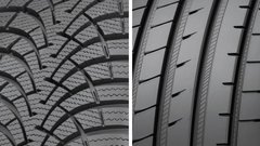 Razlika med letno in zimsko pnevmatiko je že na prvi pogled več kot očitna.